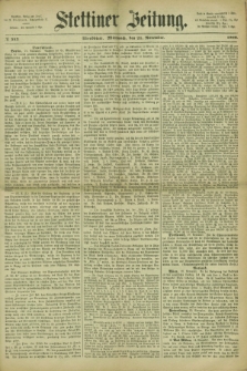 Stettiner Zeitung. 1866, № 543 (21 November) - Abendblatt
