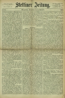 Stettiner Zeitung. 1866, № 548 (24 November) - Morgenblatt