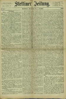 Stettiner Zeitung. 1866, № 561 (1 Dezember) - Abendblatt