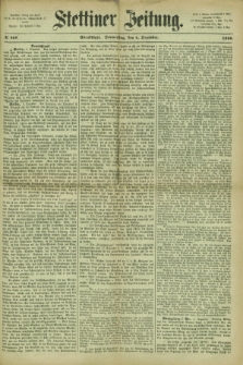 Stettiner Zeitung. 1866, № 569 (6 Dezember) - Abendblatt