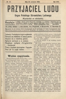 Przyjaciel Ludu : organ Polskiego Stronnictwa Ludowego. 1906, nr 39