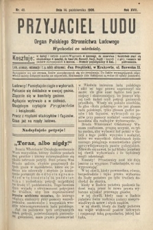 Przyjaciel Ludu : organ Polskiego Stronnictwa Ludowego. 1906, nr 41