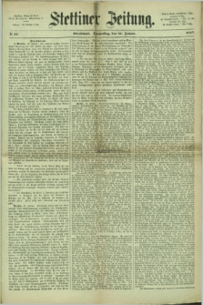 Stettiner Zeitung. 1867, № 52 (31 Januar) - Abendblatt