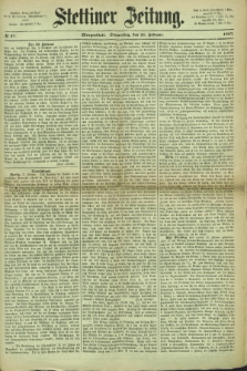 Stettiner Zeitung. 1867, № 87 (21 Februar) - Morgenblatt