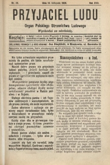 Przyjaciel Ludu : organ Polskiego Stronnictwa Ludowego. 1906, nr 46