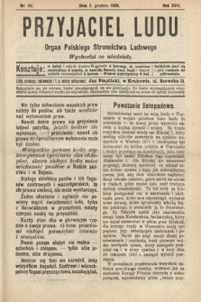 Przyjaciel Ludu : organ Polskiego Stronnictwa Ludowego. 1906, nr 48