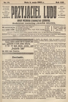 Przyjaciel Ludu : organ Polskiego Stronnictwa Ludowego. 1909, nr 18