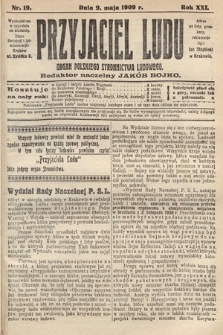 Przyjaciel Ludu : organ Polskiego Stronnictwa Ludowego. 1909, nr 19