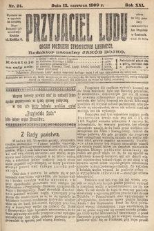 Przyjaciel Ludu : organ Polskiego Stronnictwa Ludowego. 1909, nr 24