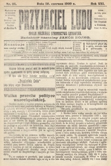 Przyjaciel Ludu : organ Polskiego Stronnictwa Ludowego. 1909, nr 25