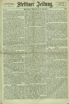 Stettiner Zeitung. 1867, № 435 (18 September) - Morgenblatt