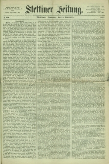 Stettiner Zeitung. 1867, № 438 (19 September) - Abendblatt