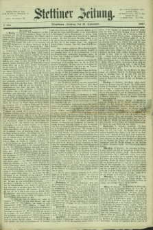 Stettiner Zeitung. 1867, № 444 (23 September) - Abendblatt