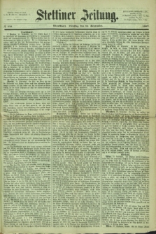 Stettiner Zeitung. 1867, № 446 (24 September) - Abendblatt