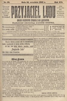 Przyjaciel Ludu : organ Polskiego Stronnictwa Ludowego. 1909, nr 39