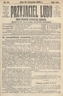 Przyjaciel Ludu : organ Polskiego Stronnictwa Ludowego. 1909, nr 48