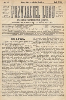 Przyjaciel Ludu : organ Polskiego Stronnictwa Ludowego. 1909, nr 52