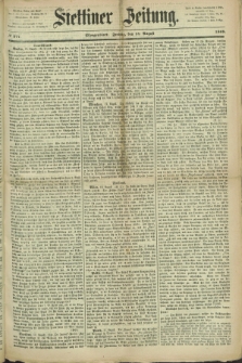 Stettiner Zeitung. 1868, № 377 (14 August) - Morgenblatt