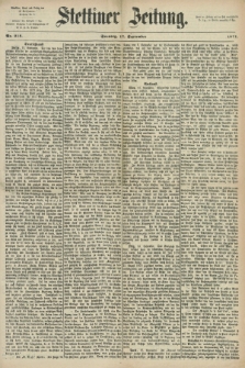Stettiner Zeitung. 1871, Nr. 218 (17 September)