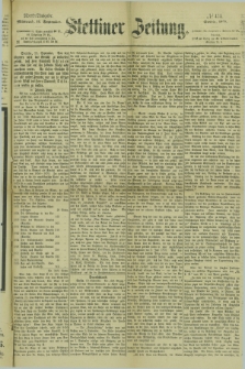 Stettiner Zeitung. 1878, № 424 (11 September) - Abend-Ausgabe