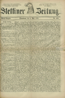 Stettiner Zeitung. 1879, Nr. 206 (3 Mai) - Abend-Ausgabe