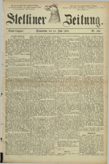 Stettiner Zeitung. 1881, Nr. 266 (11 Juni) - Abend-Ausgabe