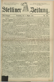 Stettiner Zeitung. 1881, Nr. 370 (11 August) - Abend-Ausgabe