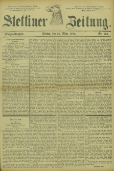 Stettiner Zeitung. 1882, Nr. 153 (31 März) - Morgen-Ausgabe
