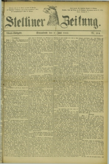 Stettiner Zeitung. 1882, Nr. 254 (3 Juni) - Abend-Ausgabe
