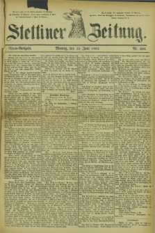 Stettiner Zeitung. 1882, Nr. 268 (12 Juni) - Abend-Ausgabe