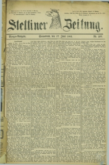 Stettiner Zeitung. 1882, Nr. 277 (17 Juni) - Morgen-Ausgabe