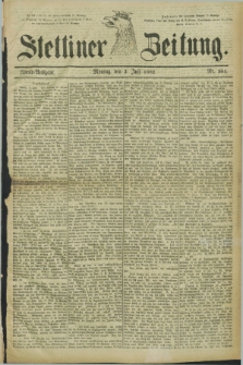 Stettiner Zeitung. 1882, Nr. 304 (3 Juli) - Abend-Ausgabe
