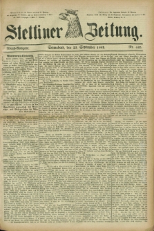 Stettiner Zeitung. 1882, Nr. 445 (23 September) - Abend-Ausgabe