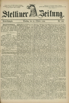 Stettiner Zeitung. 1882, Nr. 509 (31 Oktober) - Abend-Ausgabe