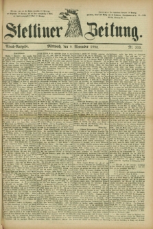 Stettiner Zeitung. 1882, Nr. 523 (8 November) - Abend-Ausgabe