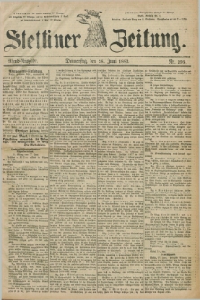 Stettiner Zeitung. 1883, Nr. 295 (28 Juni) - Abend-Ausgabe