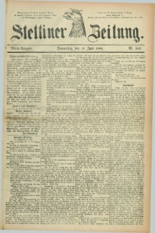 Stettiner Zeitung. 1884, Nr. 282 (19 Juni) - Abend-Ausgabe