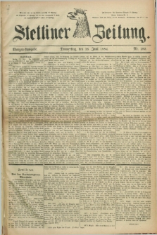 Stettiner Zeitung. 1884, Nr. 293 (26 Juni) - Morgen-Ausgabe
