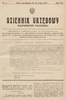 Dziennik Urzędowy Województwa Poleskiego. 1928, nr 3