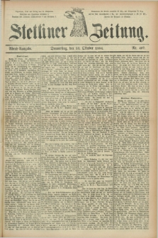 Stettiner Zeitung. 1884, Nr. 497 (23 Oktober) - Abend-Ausgabe