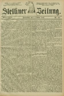 Stettiner Zeitung. 1885, Nr. 461 (3 Oktober) - Abend-Ausgabe