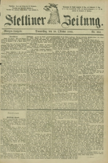 Stettiner Zeitung. 1885, Nr. 504 (29 Oktober) - Morgen-Ausgabe