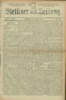 Stettiner Zeitung. 1887, Nr. 113 (9 März) - Morgen-Ausgabe
