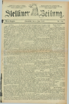 Stettiner Zeitung. 1887, Nr. 254 (4 Juni) - Abend-Ausgabe