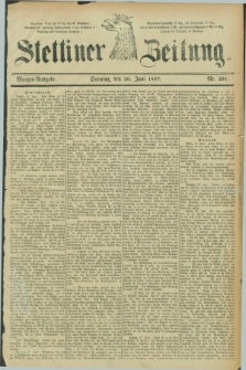 Stettiner Zeitung. 1887, Nr. 291 (26 Juni) - Morgen-Ausgabe