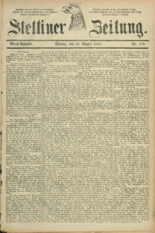 Stettiner Zeitung. 1887, Nr. 376 (15 August) - Abend-Ausgabe