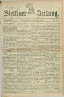 Stettiner Zeitung. 1887, Nr. 454 (29 September) - Abend-Ausgabe