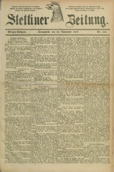 Stettiner Zeitung. 1887, Nr. 553 (26 November) - Morgen-Ausgabe