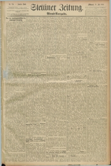 Stettiner Zeitung. 1889, Nr. 276 (24 Juli) - Abend-Ausgabe