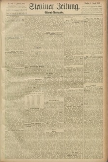 Stettiner Zeitung. 1889, Nr. 289 (6 August) - Abend-Ausgabe